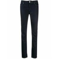 Love Moschino Calça jeans skinny com estampa de logo - Azul