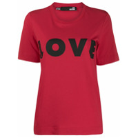 Love Moschino Camiseta com estampa 'Love' - Vermelho