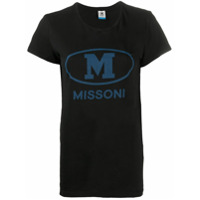 M Missoni Camiseta com estampa de logo - Preto