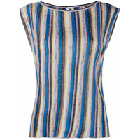 M Missoni Regata com listras de tricô - Azul