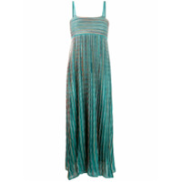 M Missoni Vestido midi com estampa de ondas - Verde