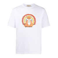 Maison Kitsuné Camiseta com estampa de raposa - Branco