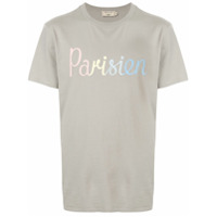 Maison Kitsuné Camiseta com estampa Parisien - Cinza