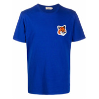 Maison Kitsuné Camiseta com patch de raposa - Azul