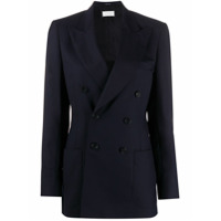 Maison Margiela Blazer com lapelas e abotoamento duplo - Azul