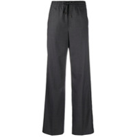 Maison Margiela Calça de lã com amarração no cós - Cinza