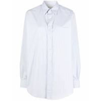 Maison Margiela Camisa ampla com listras verticais - Branco