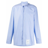 Maison Margiela Camisa com patch de logo - Azul