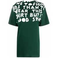 Maison Margiela Camiseta com estampa de slogan - Verde