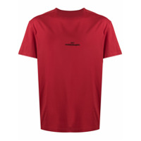 Maison Margiela Camiseta com logo bordado - Vermelho