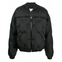 Maison Margiela Jaqueta bomber matelassê - Preto