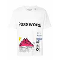 Maison Mihara Yasuhiro Camiseta com estampa Password - Branco