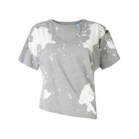 Maison Mihara Yasuhiro Camiseta tie-dye assimétrica - Cinza