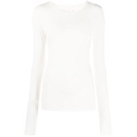 Majestic Filatures Blusa de jersey com stretch - Branco