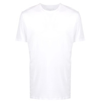 Majestic Filatures Camiseta lisa com decote careca - Branco