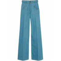 Marc Jacobs Calça jeans flare cintura alta - Azul
