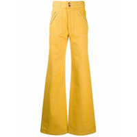 Marc Jacobs Calça pantalona com detalhe trançado - Amarelo