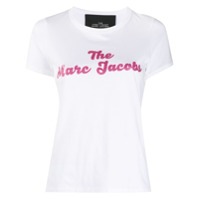 Marc Jacobs glitter logo print T-shirt - Branco