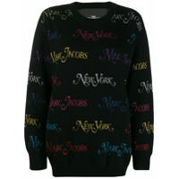 Marc Jacobs Suéter com bordado de logo - Preto