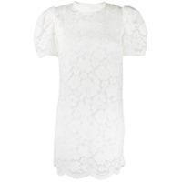 Marc Jacobs Vestido mini com renda floral - Branco