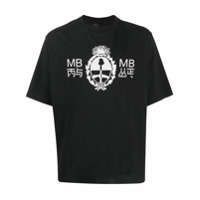 Marcelo Burlon County of Milan Camiseta decote careca com estampa gráfica - Preto