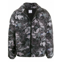 Marcelo Burlon County of Milan Jaqueta matelassê com estampa camuflada - Preto