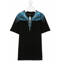 Marcelo Burlon County Of Milan Kids Camiseta com estampa de plumas - Preto