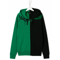 Marcelo Burlon County Of Milan Kids TEEN printed colour-blocked hoodie - Preto