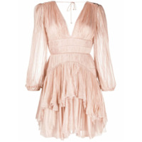 Maria Lucia Hohan Vestido Dania com pregas - Rosa