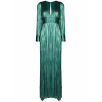 Maria Lucia Hohan Vestido de festa Lidia com pregas - Azul