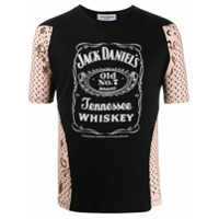 Marine Serre Camiseta com logo Jack Daniels - Preto