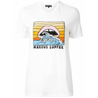 Markus Lupfer Camiseta com logo de paetês - Branco