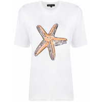 Markus Lupfer Camiseta Satrfish com paetês - Branco