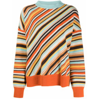 Marni Suéter com padronagem de listras - Laranja