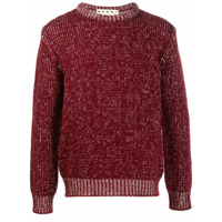 Marni Suéter de tricô contrastante - Vermelho