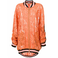 Martha Medeiros Maxi jaqueta renda Heidi - Amarelo