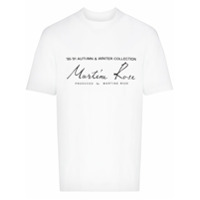 Martine Rose Camiseta com estampa de logo - Branco