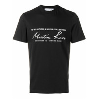 Martine Rose Camiseta com estampa de logo - Preto