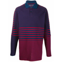 Martine Rose loose-fit striped polo shirt - Vermelho