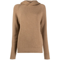 Ma'ry'ya Suéter mangas longas com capuz - Marrom