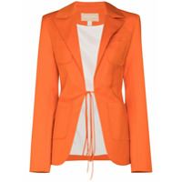 Materiel Blazer com amarração frontal de lã - Laranja