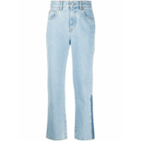 McQ Swallow Calça jeans reta cintura alta - Azul