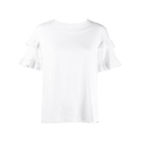 McQ Swallow Camiseta com babados nas mangas - Branco