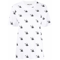 McQ Swallow Camiseta com estampa de andorinha - Branco