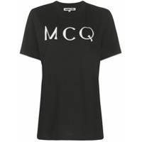 McQ Swallow Camiseta com estampa de logo - Preto