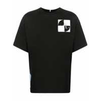 McQ Swallow Camiseta decote careca com estampa gráfica - Preto