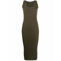 McQ Swallow Vestido de tricô canelado - Verde