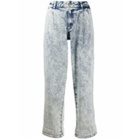 Michael Michael Kors Calça jeans cintura média com lavagem - Azul