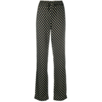 Michael Michael Kors Calça reta com estampa geométrica - Preto