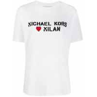 Michael Michael Kors Camiseta com estampa de slogan - Branco